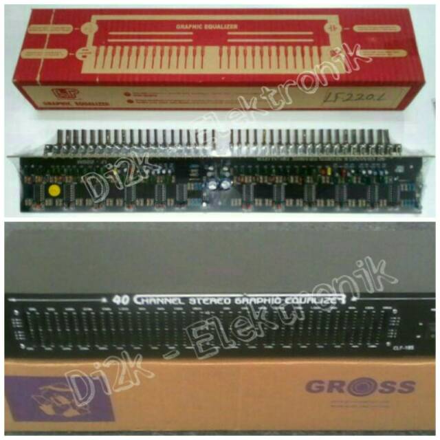 kit & box EQUALIZER 40ch potensio LED