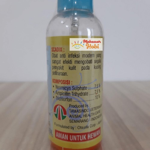 SCADIX Spray 60ml Anti Infeksi Kulit Obat Semprot Scabies Kudis Kucing