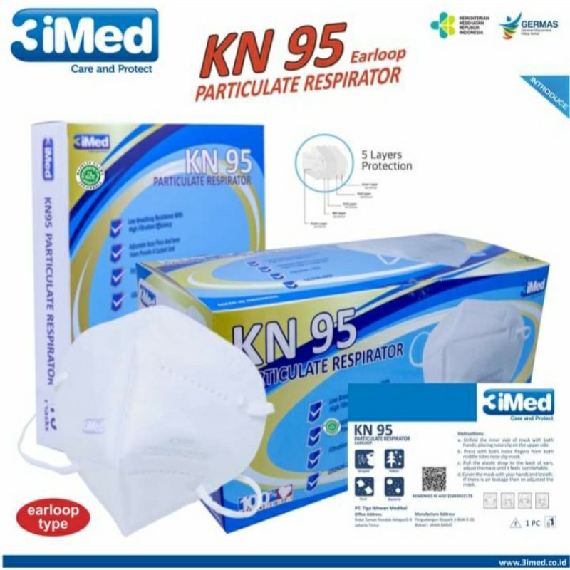 MASKER KN95 3IMED SURGICAL MASK KN95
