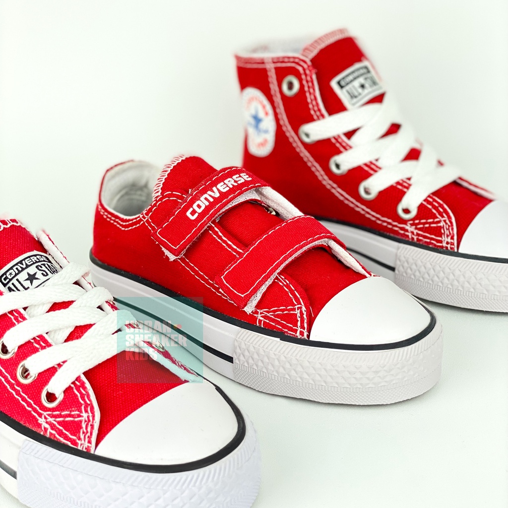 SEPATU CONVERSE ANAK ALL STAR WARNA MERAH SIZE 18-35 USIA 1-10 TAHUN UNISEX - URBAN SNEAKER KIDS