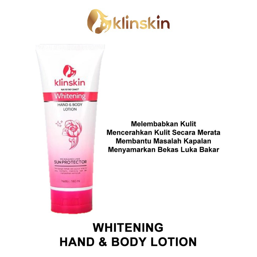 Klinskin Whitening Hand &amp; Body Lotion 180ml