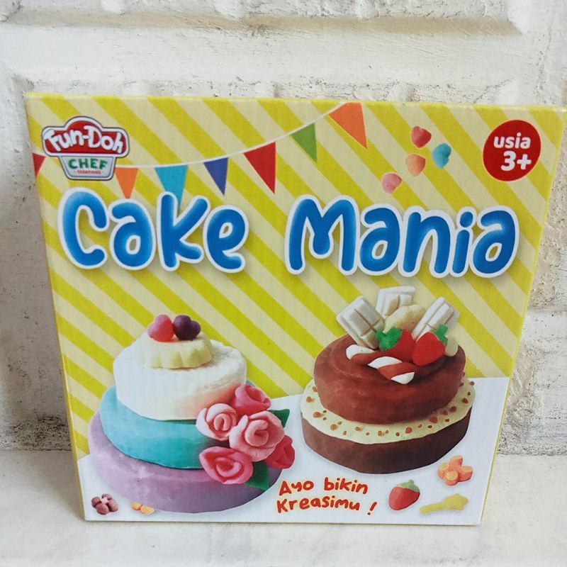 28155 - Mainan Plastisin Fundoh Cake Mania Fun-Doh Kue Tart 28155