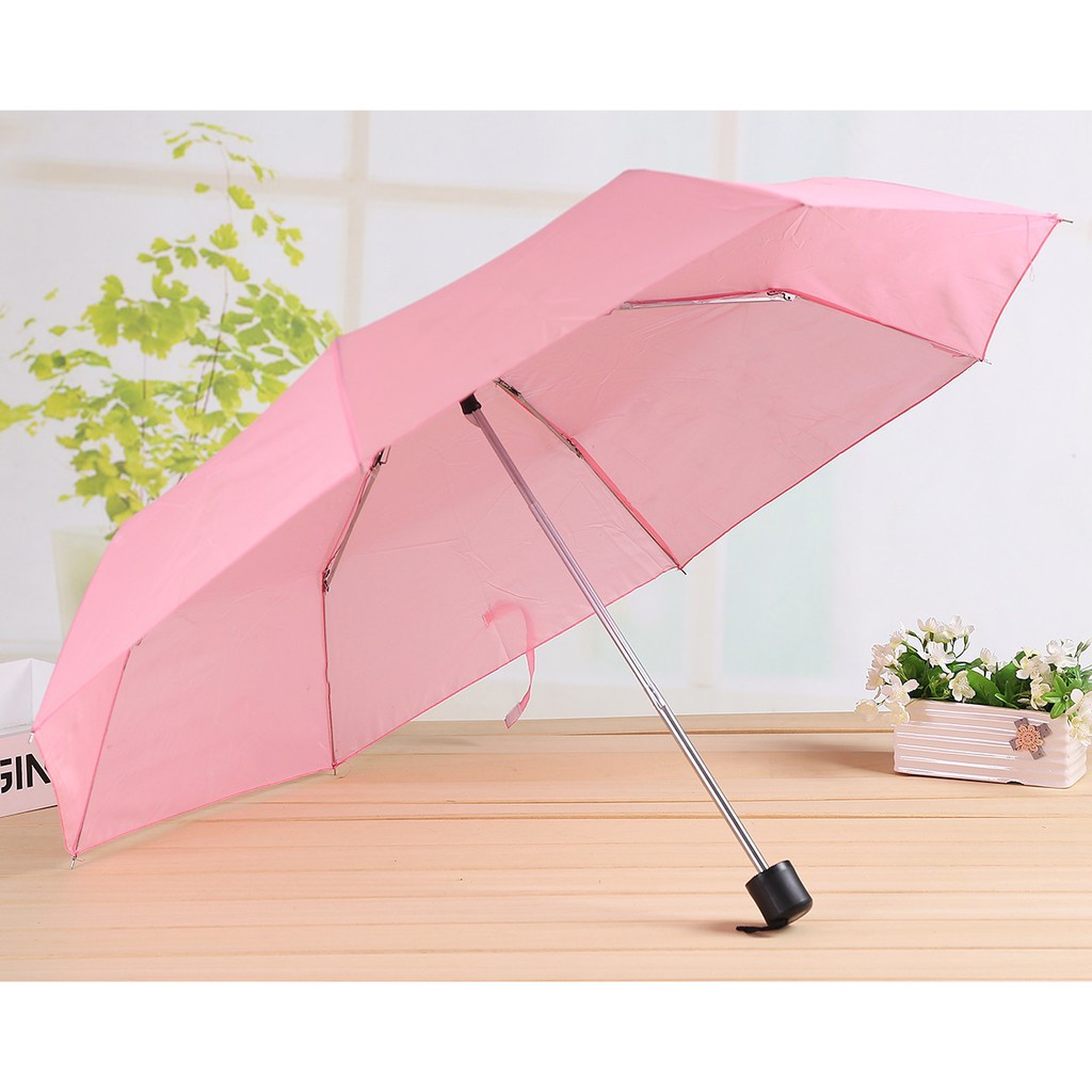 Payung RANDOM POLOS Umbrella Hitam Merah Biru Hijau Coklat Maroon Pink