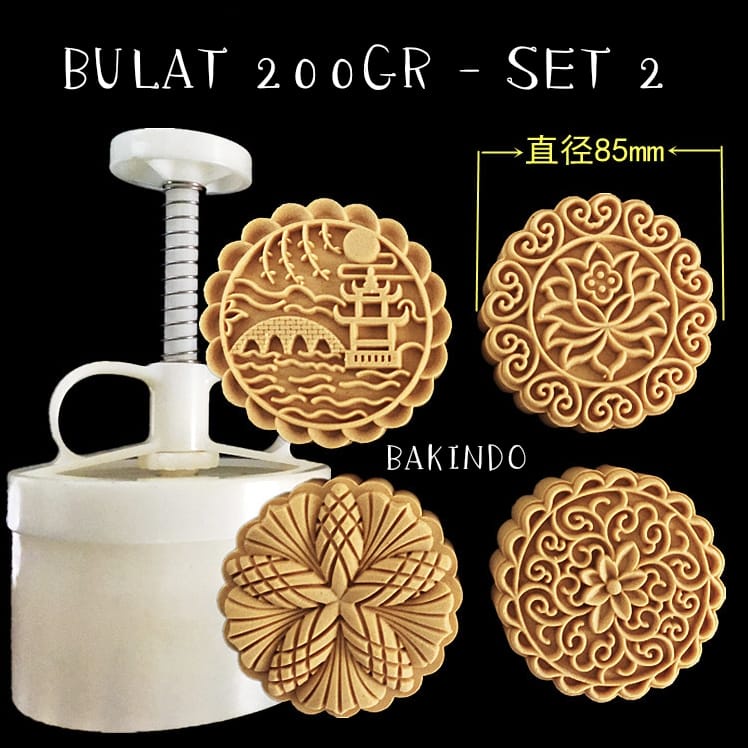 KINGSBAKEWARE Cetakan Nastar Mooncake Cookies Baking Kue Kering Mochi 35-200gr