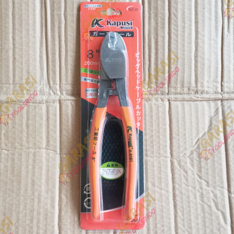 tang potong kabel 8 inch KAPUSI JAPAN TECH cable cutter gunting kabel kawat