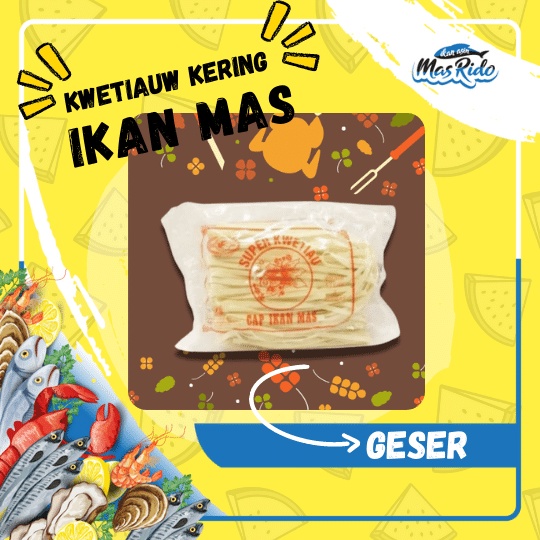

Kwetiauw Kering Kwetiauw Instan Super Cap Ikan Mas Praktis Termurah