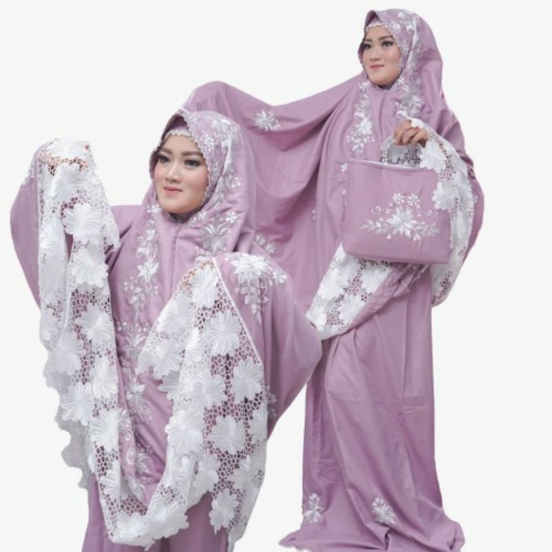 Mukena syahrini renda jumbo