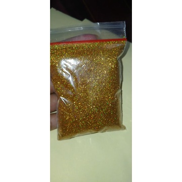gliter hologram gold