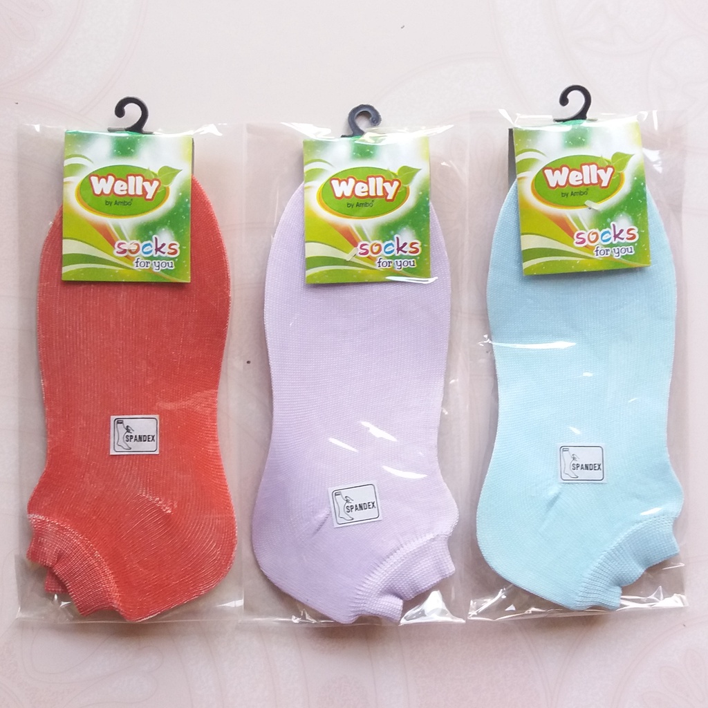 Kaos Kaki Pendek Pria Wanita Semata Kaki Ankle Socks Polos