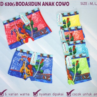 BEE - Cd Boxer ANak Cowok Import Termurah Happy Boy Bodasidun Pakaian Dalam Anak