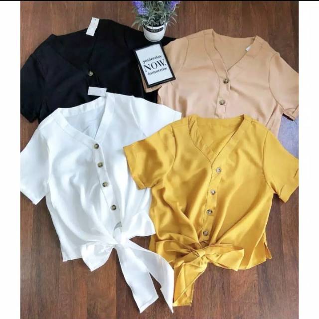 KEMEJA JOANA (CROP TOP)