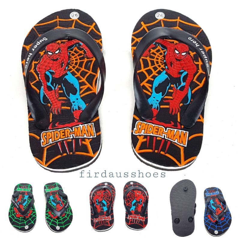 Sandal Jepit Anak MOTIF SPIDERMAN SIZE26-35