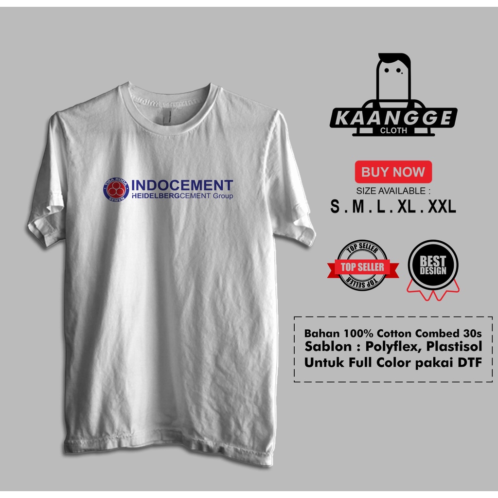 Kaos Indocement Semen Tiga Roda Baju Perusahaan