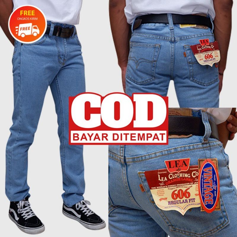 Celana Panjang Lea 606 Original/Celana Panjang Pria/Celana Lea 606