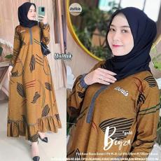 Gamis Wanita Calvin Jeans Diana Busui Tebal Melar Nyaman di Pakai Fane Levila Gamis Muslim Kekinian-BEYZA GOLD