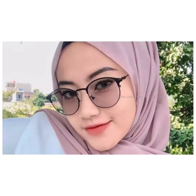 KACAMATA ANTIRADIASI PHOTOCROMIC 8901 Kacamata Hitam Wanita Kaca Mata Hitam Fashion Retro  Vintage K