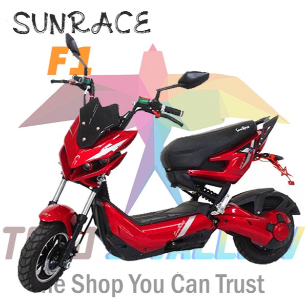 Promo Toko FREE ONGKIR SEPEDA MOTOR LISTRIK SUNRACE F1 UNTUK JAWA DAN BALI