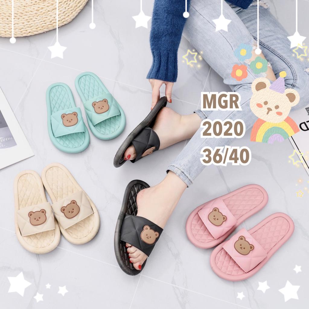 NEW Sandal Selop rumah Jelly Beruang Bear Korea Wanita Lucu Empuk Murah Sandal Kamar Impor MGR Morego Mokaya Balance Breslin / Size 36-40 (2020)