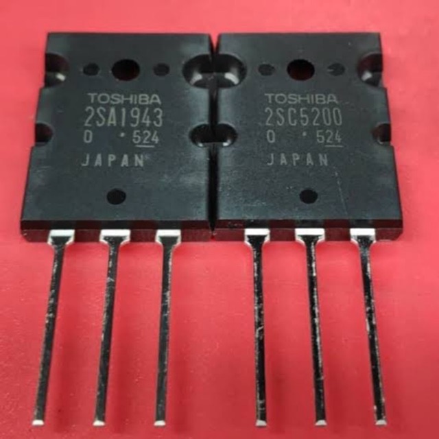 Transistor Final Toshiba 2SA1943 2SC5200 - 1943 5200 Original Lot 524 714 725 918 To-3P