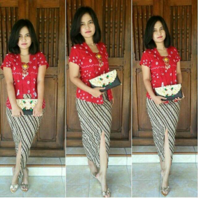Kebaya Kutubaru Jumputan / 1 Stel