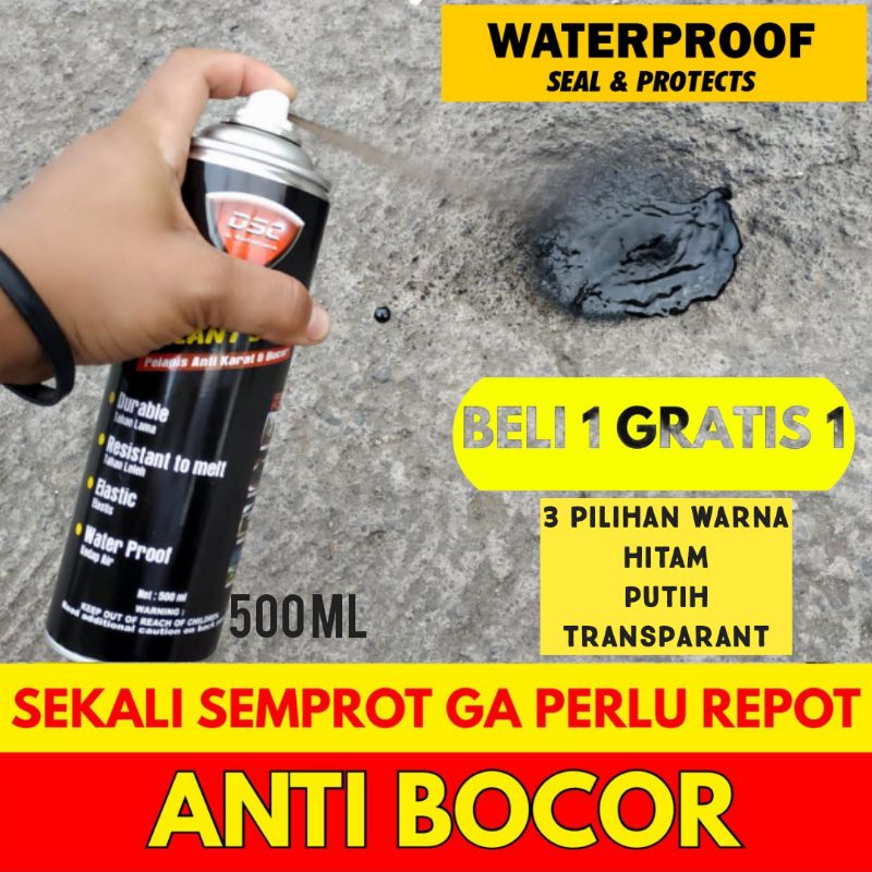 Semprot anti bocor atap rumah /rubber sealant waterproof/penambal bocor