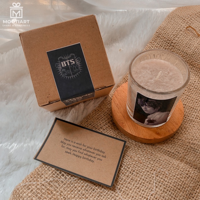 [MOOTIART.ID] BTS EDITION - Lilin Aromaterapi Scented Candle Aromatherapy candle gift box hadiah kad