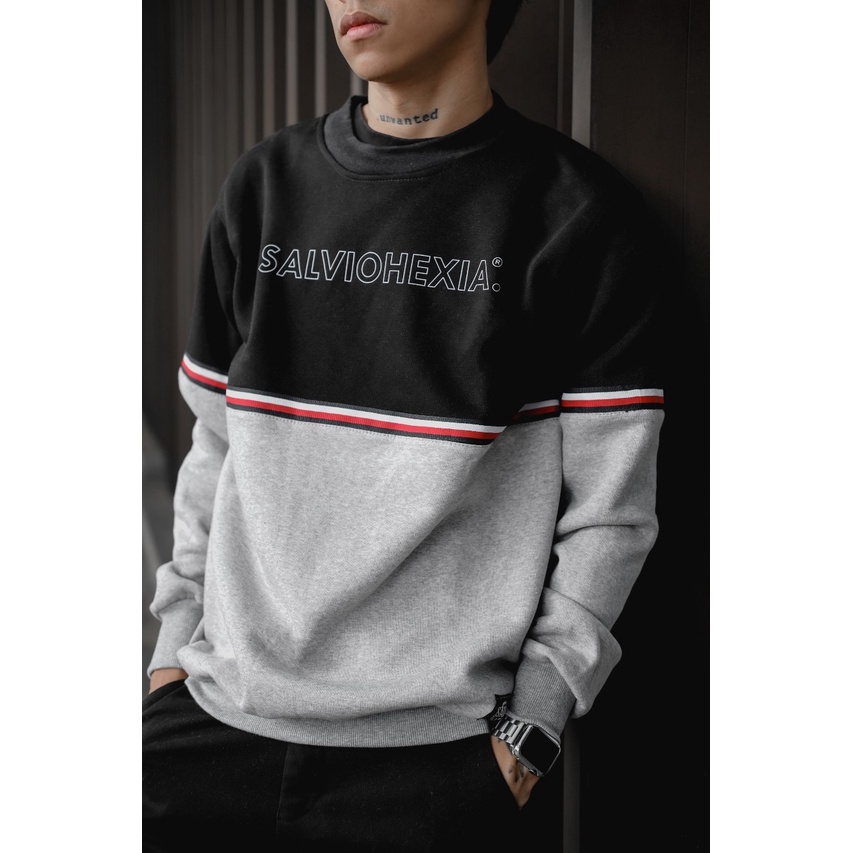 Crewneck Salviohexia Crewneck Kombinasi Crewneck Salvio Hexia Crewneck Unisex Crewneck Pria