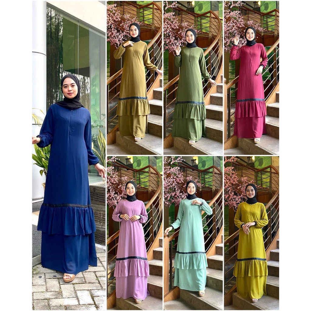 PB Prilly Busana - TALISA GAMIS MALAYSIA - DRESS MALAY CERUTY REMPEL - MAXYDRESS POLOS - GAMIS BUSUI