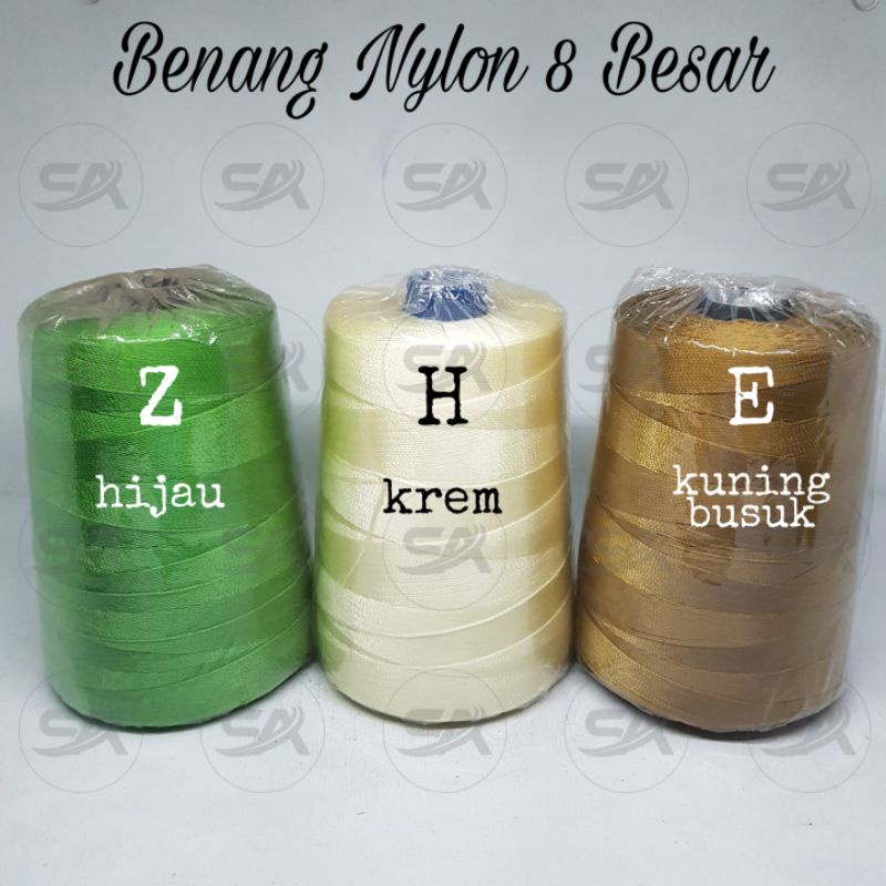 [DUS] BENANG NYLON NO 8 BESAR (ISI 6 pc) NILON CAP PENITI