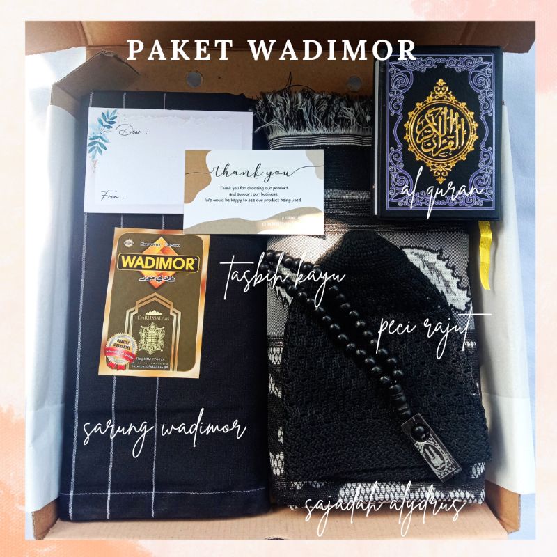 KADO ULANG TAHUN COWOK SET HAMPERS ALAT SHOLAT COWOK HAMPERS SARUNG SAJADAH LENGKAP MURAH