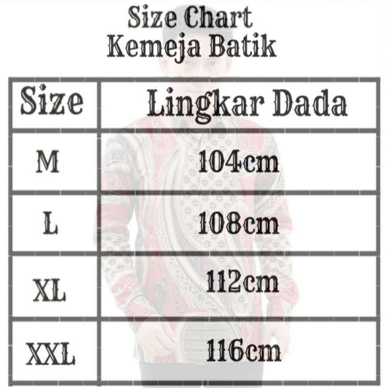 Tejo Anom Kemeja Batik Pria Lengan Panjang Big Size M L XL XXL XXXL XXXXL XXXXXL Batik Pria Jumbo