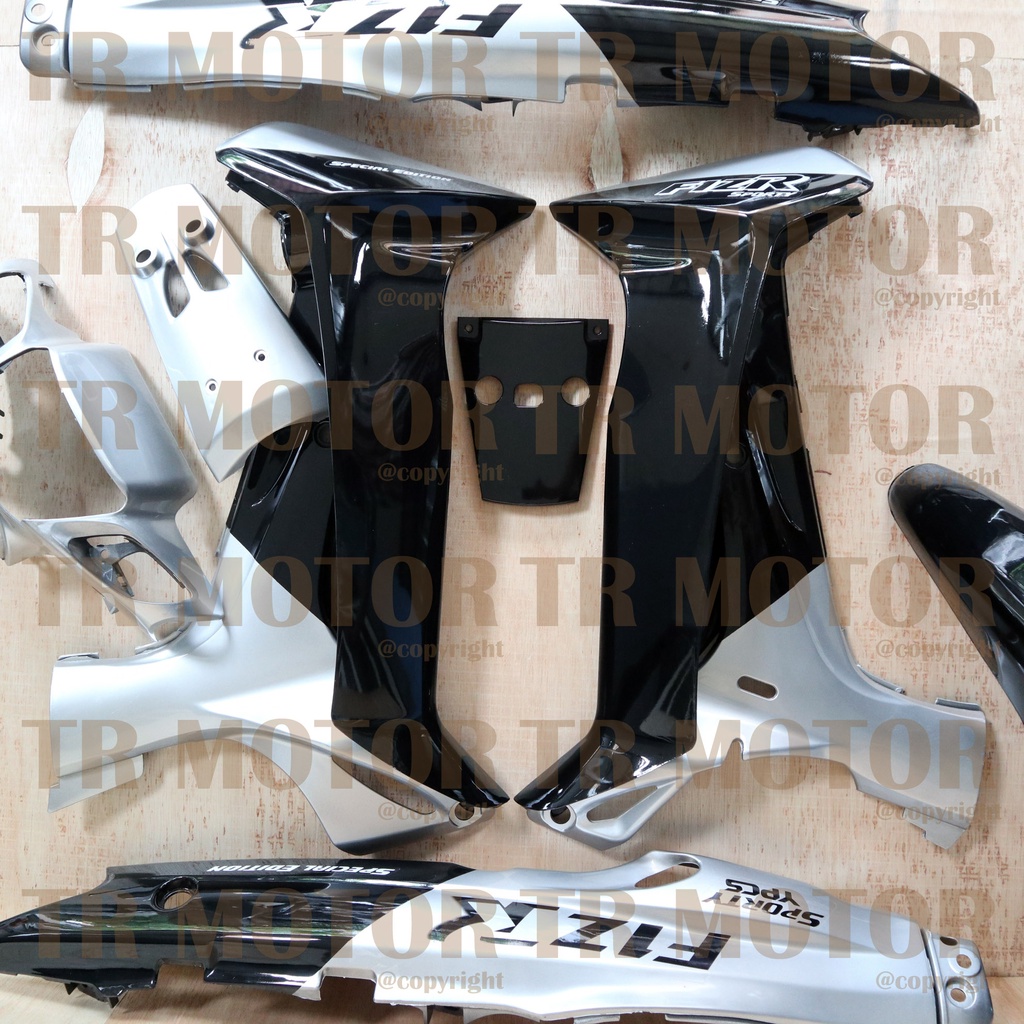 Cover Body Fizr F1zr Malboro Silver Hitam Full Set Halus Cover Bodi Yamaha Fiz r