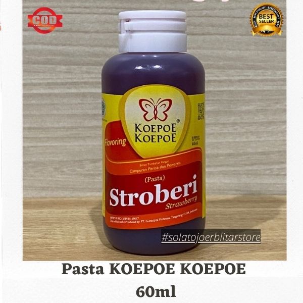 

Pasta KOEPOE KOEPOE 60ml - strawberry | Pasta Perisa Makanan Rasa stroberi | Original Halal