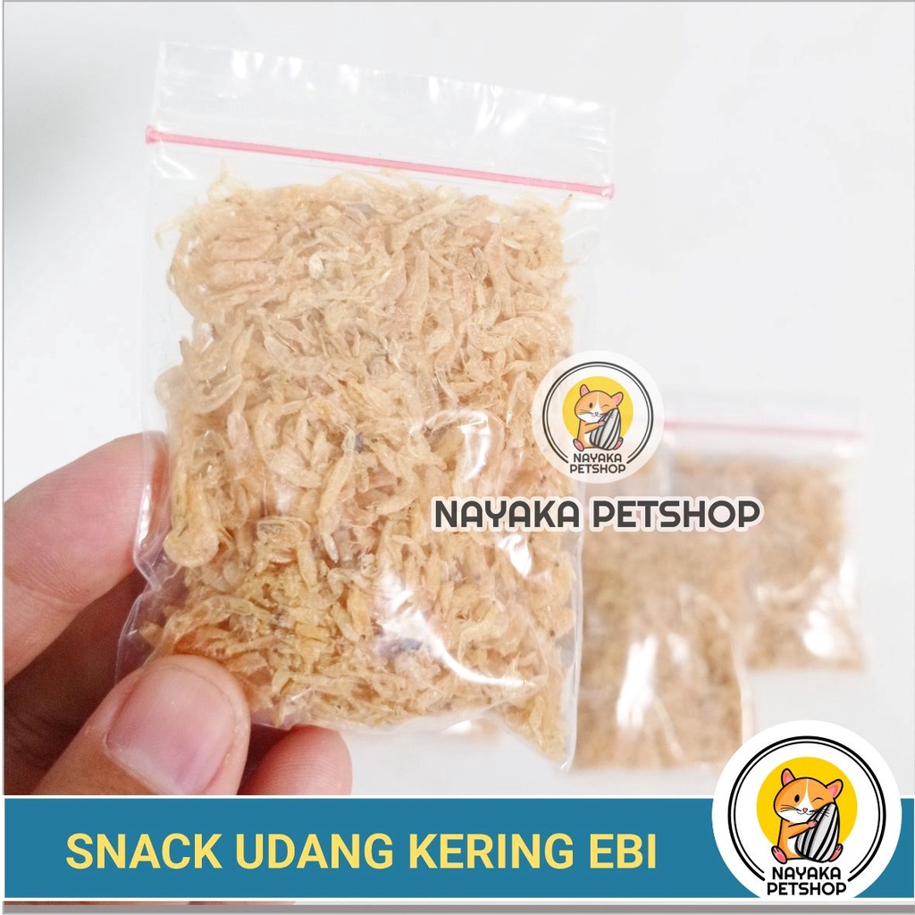 Snack Hamster Udang Kering Dried Shrimp Cemilan Ebi Rebon Ekstra Food Camilan