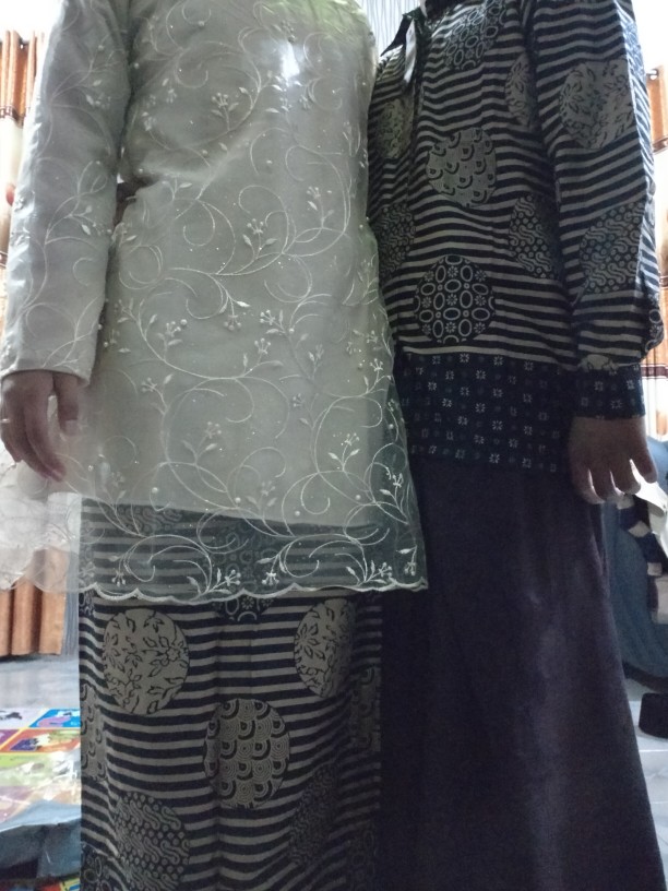 Batik Couple Brokat Shofia Tile Mutiara