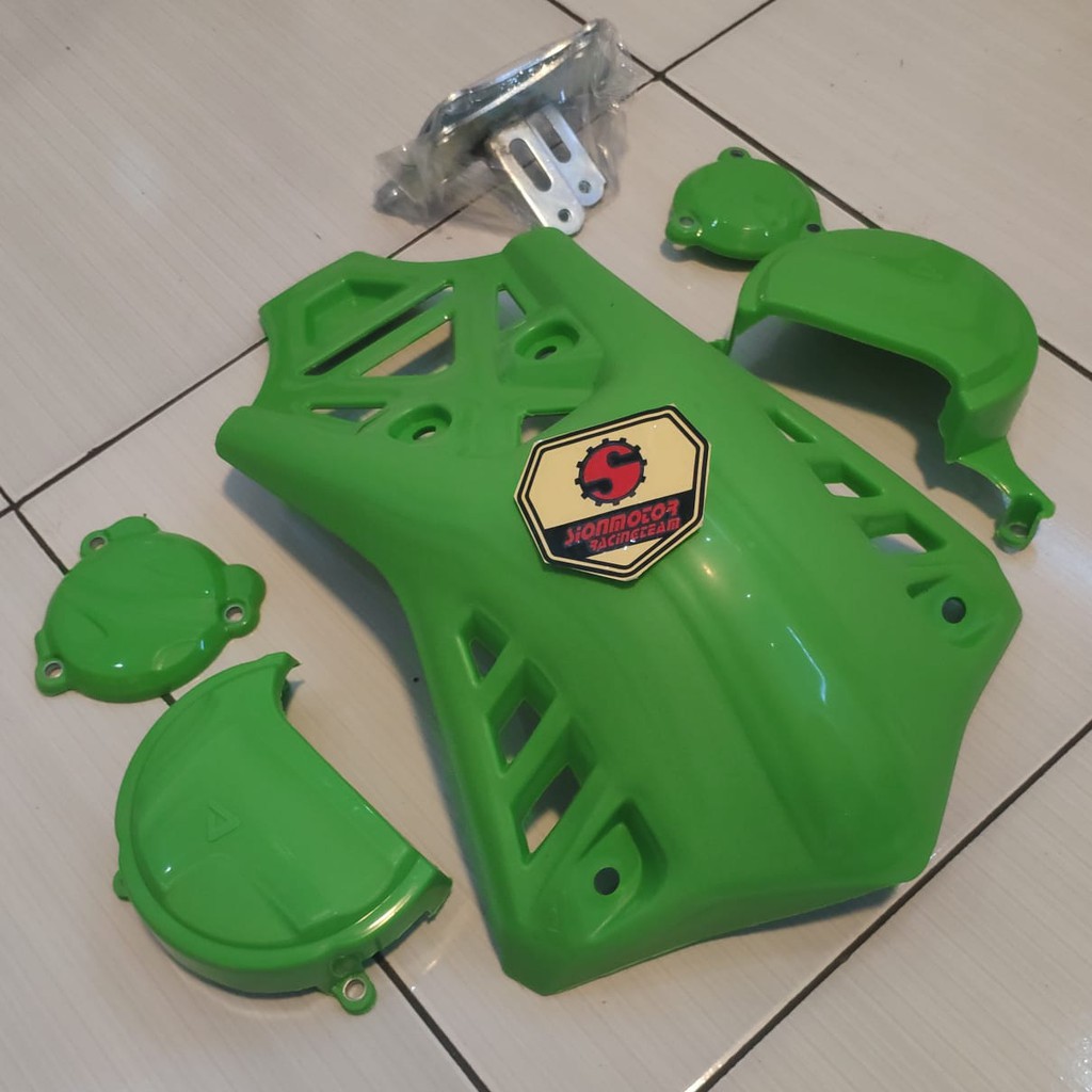 Cover Engine Guard / Pelindung Mesin Kawasaki KLX 150 Acerbis Hijau