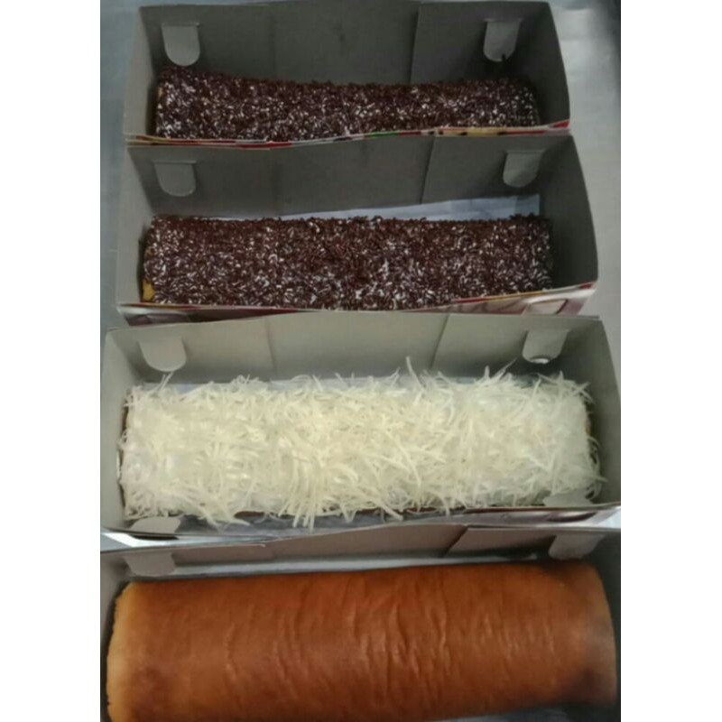 

Bolu Gulung Isi Blueberry, Coklat Mesis, Coklat Mesis Warna Warni, Keju, Nanas & Strawberry