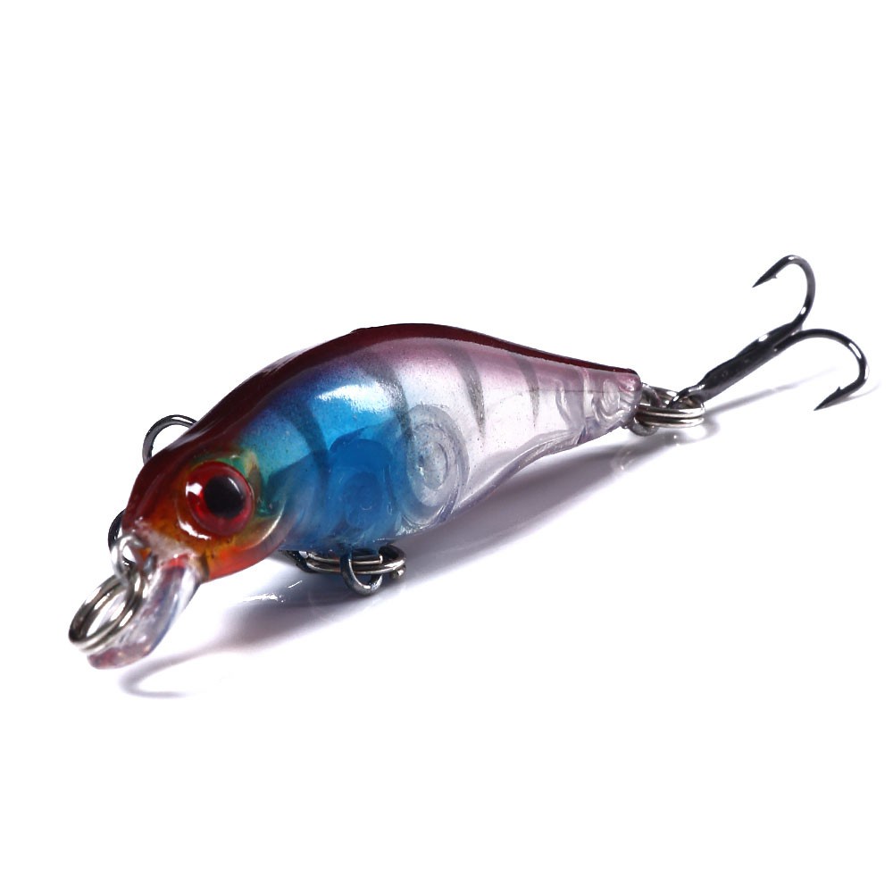 HENGJIA 6PCS Minnow Sinking Wobbler Fishig Bait Umpan Pancing Hard Bait 5cm 2.7g Artificial Crankbait Fishing Tackle