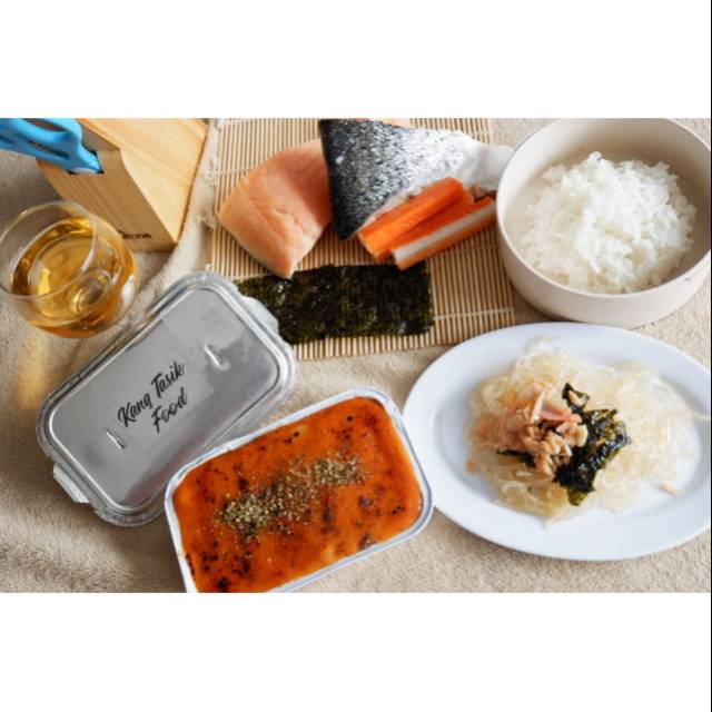 

Beef dan Salmon Mentai Shirataki / Rice