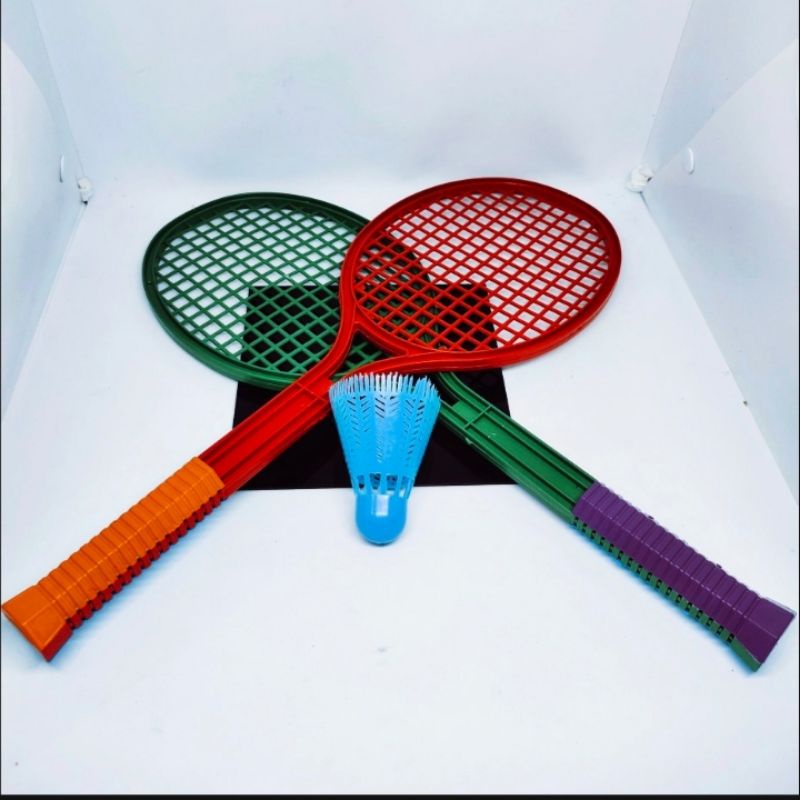 MAINAN ANAK RAKET BADMINTON PLASTIK/BADMINTON SET/RAKET MURAH