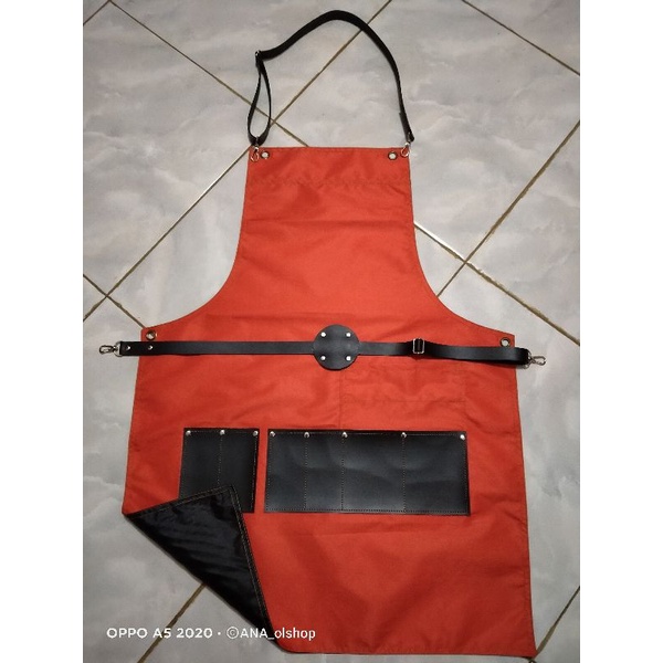 Apron Barber COD (bayar di tempat) Apron barbershop  celemek barista waterproff apron barbershop murah