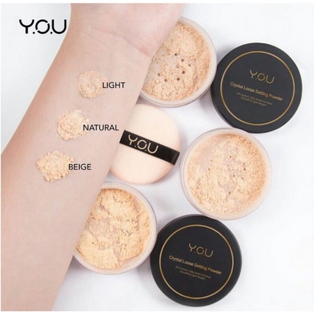 YOU CRYSTAL LOOSE SETTING POWDER - BEDAK TABUR Y.O.U MAKEUPS