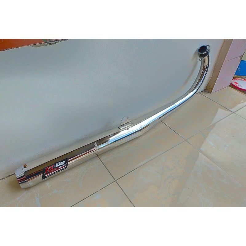 Knalpot Rx king Rx spesial Standar Racing Chrome Anti karat rxking // suara garing rx king ninja sat