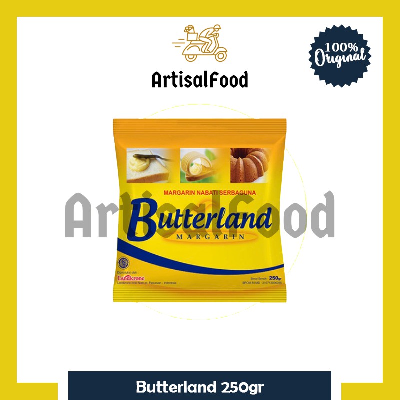 

BUTTERLAND SACHET margarine 250gr