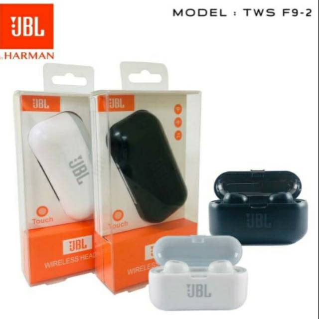 WIRELESS BLUETOOTH TOUCH CONTROL LED DISPLAY TWS JBL F9-2 EARPHONE TWS HF HEADSET