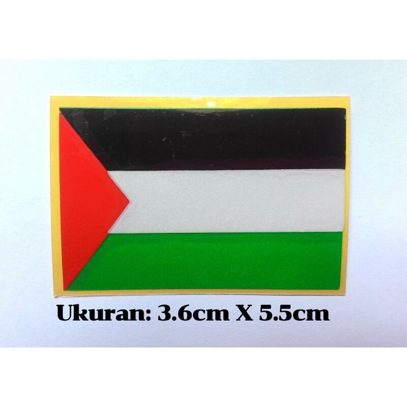 Stiker Cutting Bendera Palestina Ukuran Kecil Cutting Sticker Untuk Sticker Motor