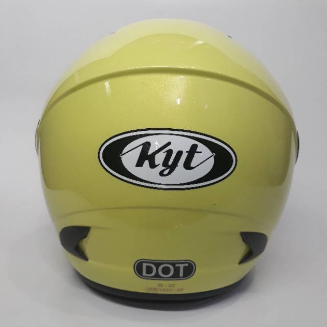 Helm KYT 2VISION KUNING LEMON Paket Ganteng