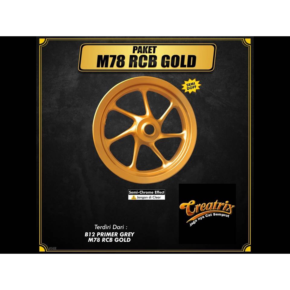 Paket Sapporo Ultimate Cat Velg M78 RCB Gold