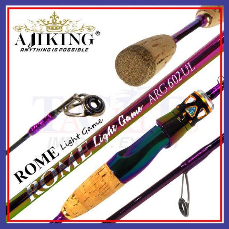 Rod Ajiking Rome Light Game Spinning Rod/ joran UL