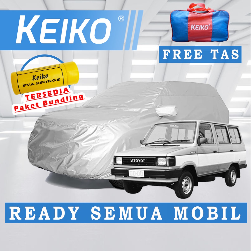 Cover Sarung Selimut Penutup Tutup Body Mobil Waterproof Outdoor Toyota Kijang LGX Super Kapsul Doyok Krista Rover Kotak Grand Extra Short Long Keiko